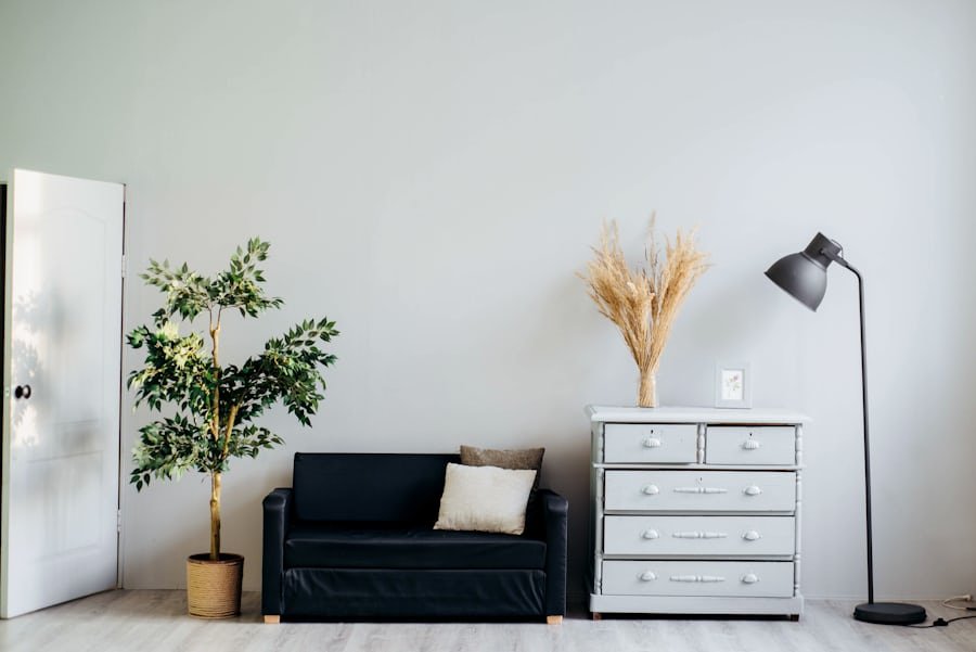 Cozy, clutter-free finished basement after a basement cleanout in Jarvis