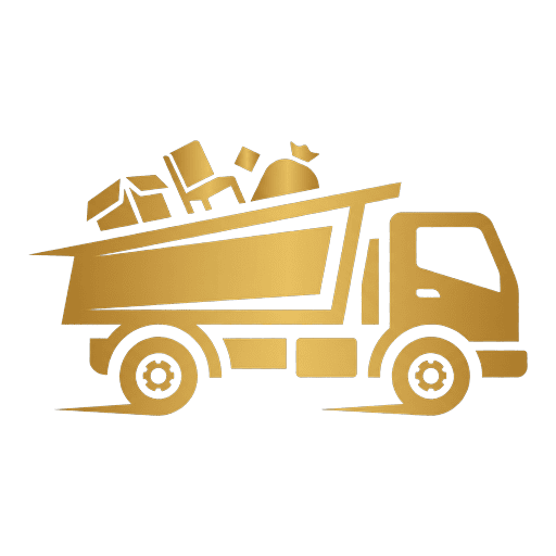Dover Junk gold junk removal truck icon